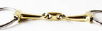 Prorider Loose Ring Pinchless Lozenge Dog Bone Ss Brass 4-1/2'' Horse Bit 35558A