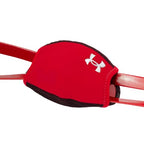Chin Strap Covers Red/White Osfa
