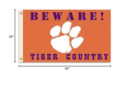 Bsi Ncaa Clemson Tigers 3 X 5-Feet Country Flag With Grommets