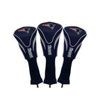 Team Golf Nfl New England Patriots Contour Golf Club Headcovers (3 Count) Numbered 1, 3, & X, Fits Oversized Drivers, Utility, R