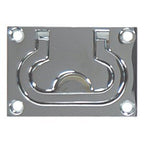 Sea Bowld Flush Ring Pull 3''X 2'' Chrome/Brass