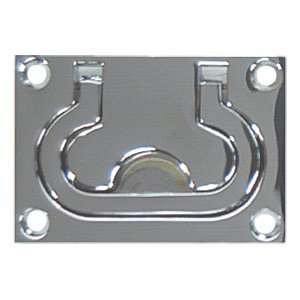 Sea Bowld Flush Ring Pull 3''X 2'' Chrome/Brass