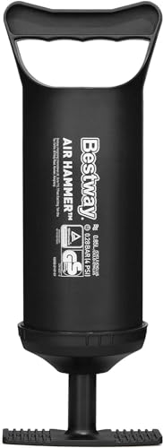 Bestway Air Hammer Inflation Air Pump For Airbeds, Paddle Boards, Kayaks And Other Inflatables, Black, 12 Inch