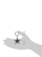 Dallas Cowboys Chrome Logo Cut Keychain