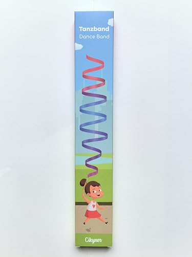 Cikyner Gymnastics Ribbon, 2 Pack Colorful Gymnastics Band With Stick, Dance Band Children Rainbow Band For School And Home Game