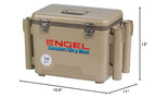 Engel Uc19 19Qt Leak-Proof, Air Tight, Fishing Drybox Cooler With Built-In Fishing Rod Holders, Also Makes The Perfect Small Har