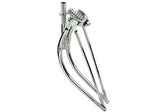 Lowrider 26'' Bent Spring Fork 1'' Chrome. Bike Fork, Bicycle Fork, Bike Fork Bicycle Fork, Beach Cruiser Fork, Stretch Cruiser
