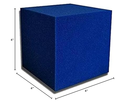 Isellfoam Foam Pit Cubes/Blocks 500 Pcs. (Blue) 4''X4''X4'' Flame Retardant Foam Blocks For Gymnastics, Freerunning And Parkour