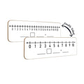 2 Pack Dry Erase Number Line Board 4Ax12A Inch Lapboard Double Sided White Board Featuring 0-10 Number Line On One Side 0-20 On 