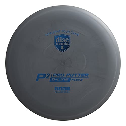 Discmania D-Line P2 Flex 2 Disc Golf Putter 173-176G (Colors May Vary)
