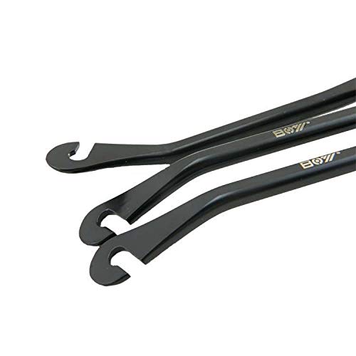 Zuoyou 3Pcs Bike Tire Levers, High Strength Carbon Steel Bike Spoon Levers Bicycle Repair Tool Kit
