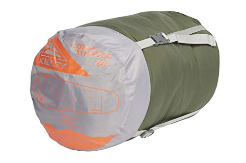Kelty Cosmic Synthetic Fill 40 Degree Backpacking Sleeping Bag With Compression Straps, Compact And Lightweight, 2022 (Regular)