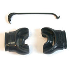 Aqua Lung Comfo-Bite Mouthpiece, Black 2Pack