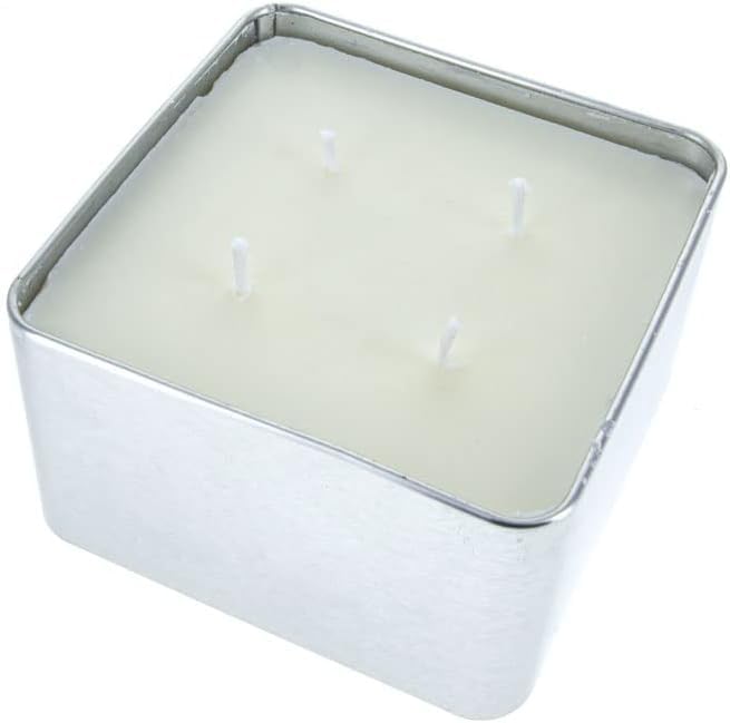 Se 4 Wicks Survival Candle In Tin Box, 48 Total Hours/12 Hours Per Wick Top Layer Soy Wax, Great Light Source Gear For Survival,