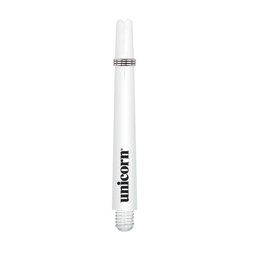 Unicorn Gripper 3 Dart Shaft Stem Set, 3 Shafts, Size Short - 34.4mm, White