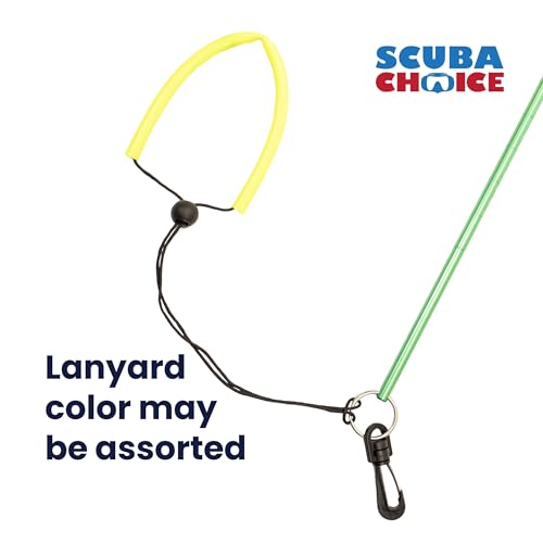 Scuba Choice Scuba Diving 13'' Aluminum Lobster Tickle Pointer Stick With Measurement And Lanyard, Green