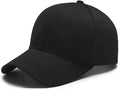 Selloria Acrylic Unisex Adults Black Baseball Cap, One Size Fits Most, Velcro Closure, Summer Sun Protection
