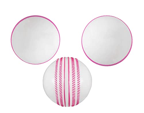 Jaspo T20 PVC Cricket Ball White (Pack of 3) , Standard Size