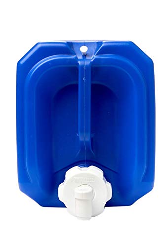 Reliance Products Aqua-Pak 5 Gallon Rigid Water Container, Blue, 11.5 Inch X 9.1 Inch X 15.4 Inch
