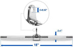 Yes4All Combo Tricep Rope, V-Shaped Bar & Revolving / Rotating Straight Bar - V-Shaped Press Down Bar - Tricep Rope Pull Down -