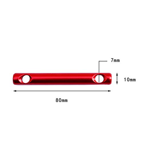 8Pcs Aluminum Alloy Tent Cord Tensioner Guyline Adjuster Tent Accessories For Camping Hiking Outdoor Activity (Red)