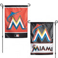 Miami Marlins Flag 12x18 Garden Style 2 Sided - Special Order