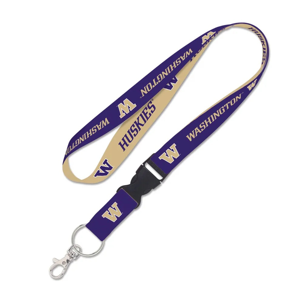 Washington Huskies Lanyard with Detachable Buckle Two Color - Special Order