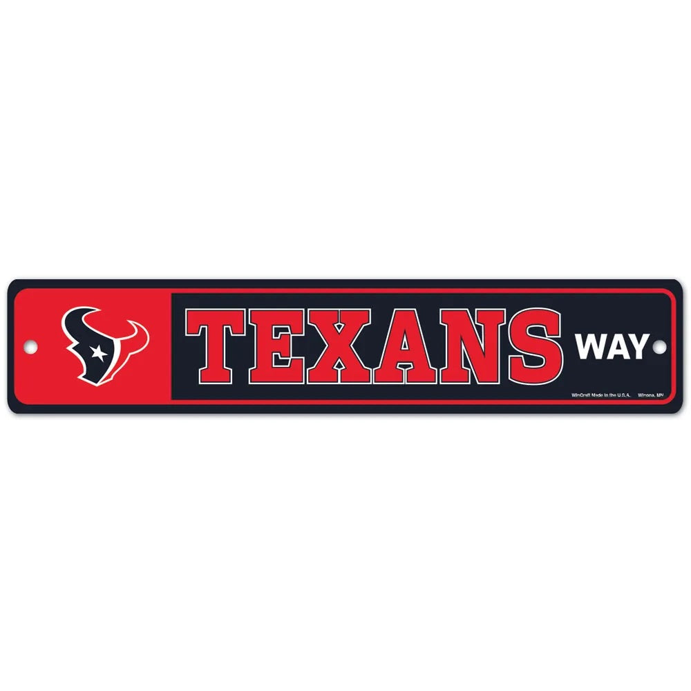 Houston Texans Sign 3.75x19 Plastic Street Style - Special Order