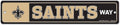 New Orleans Saints Sign 3.75x19 Plastic Street Style - Special Order