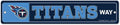 Tennessee Titans Sign 3.75x19 Plastic Street Style - Special Order