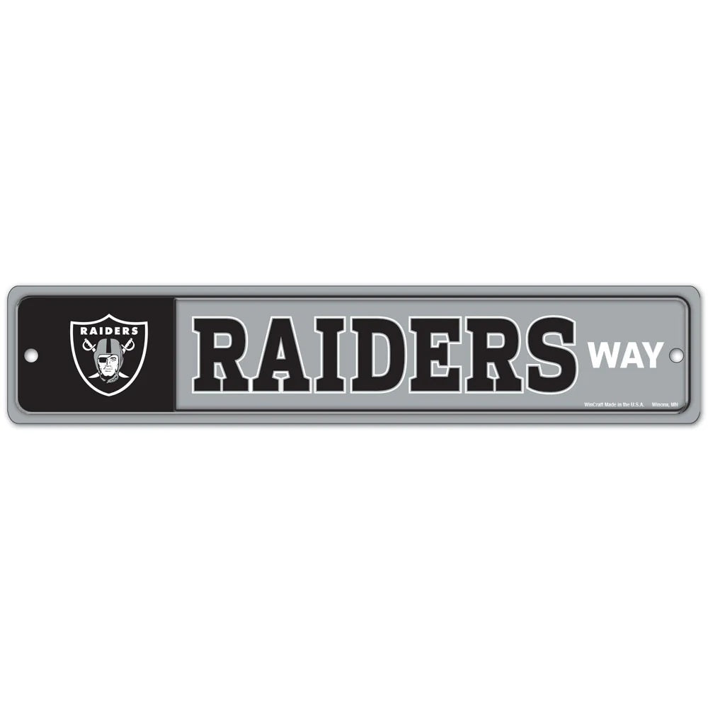 Las Vegas Raiders Sign 3.75x19 Plastic Street Style - Special Order