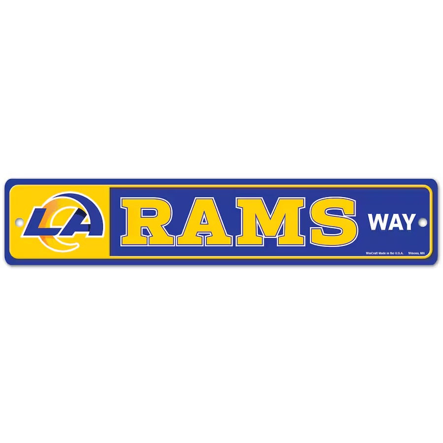 Los Angeles Rams Sign 3.75x19 Plastic Street Style - Special Order