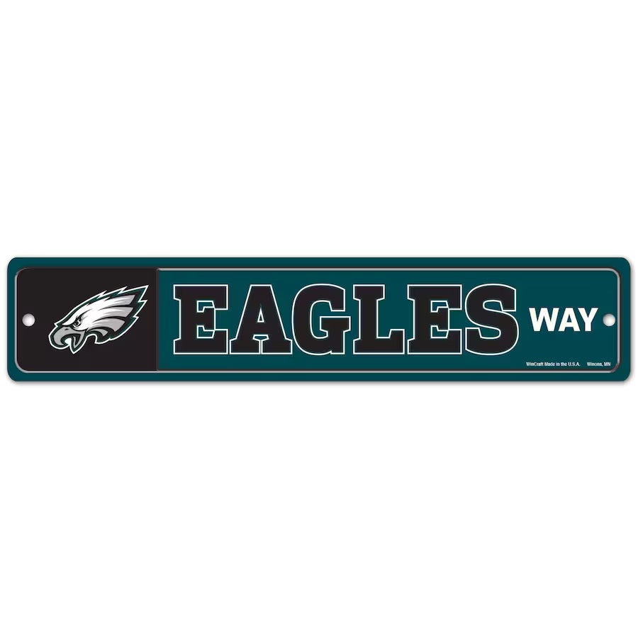 Philadelphia Eagles Sign 3.75x19 Plastic Street Style - Special Order
