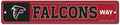 Atlanta Falcons Sign 3.75x19 Plastic Street Style - Special Order