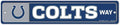 Indianapolis Colts Sign 3.75x19 Plastic Street Style - Special Order