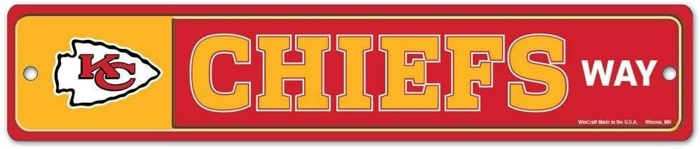 Kansas City Chiefs Sign 3.75x19 Plastic Street Style - Special Order