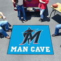 Miami Marlins Man Cave Tailgater Rug  5ft. x 6ft.