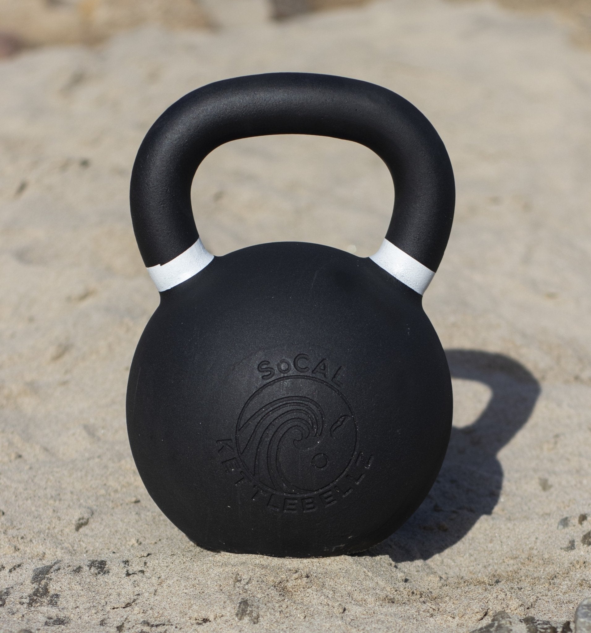 36 kg (80 lb) Powder-Coated Cast-Iron Kettlebell – Black | SoCal Kettlebellz