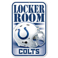 Indianapolis Colts Sign 11x17 Plastic Locker Room Design