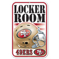 San Francisco 49ers Sign 11x17 Plastic Locker Room Design