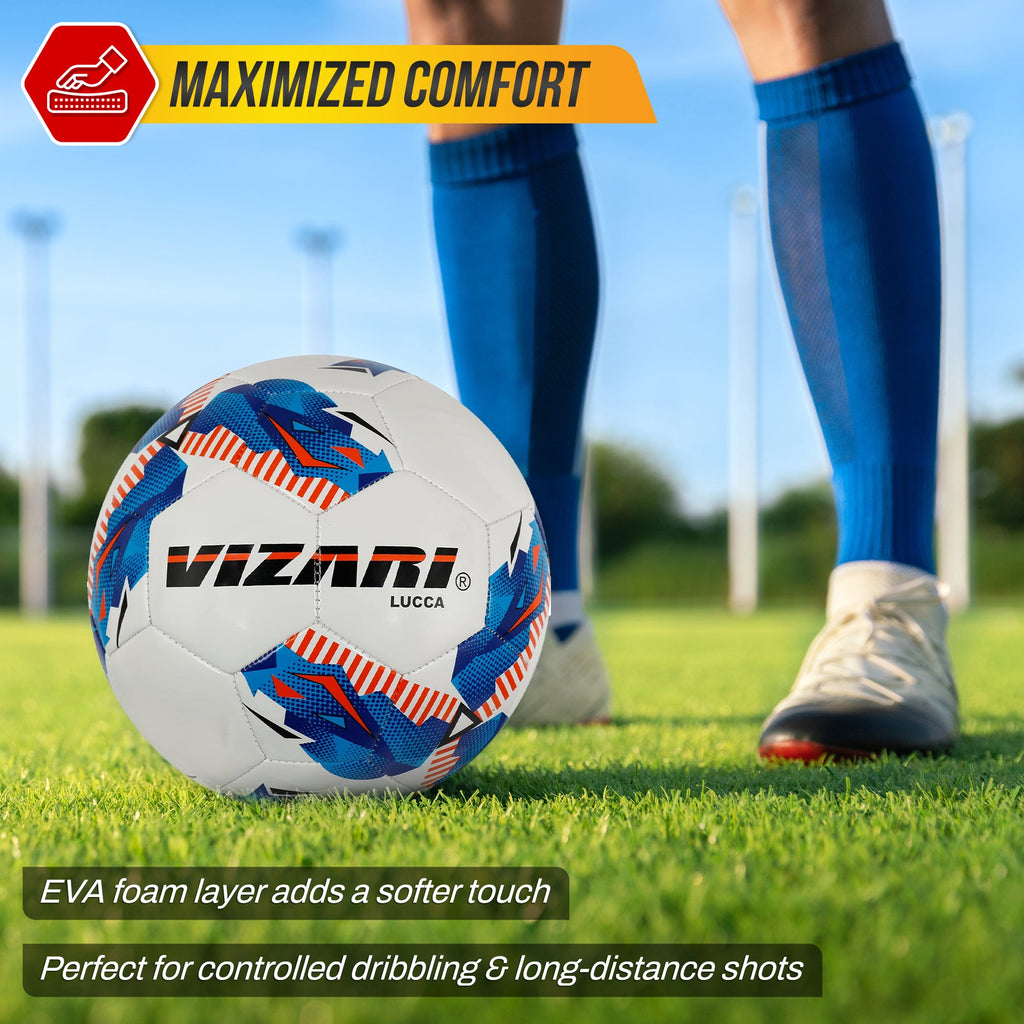 Vizari Lucca Soccer Ball – White