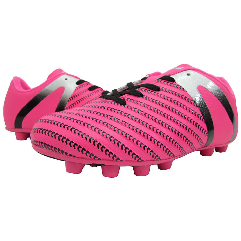 Vizari Impact Firm Ground Soccer Shoes – Pink/Silver