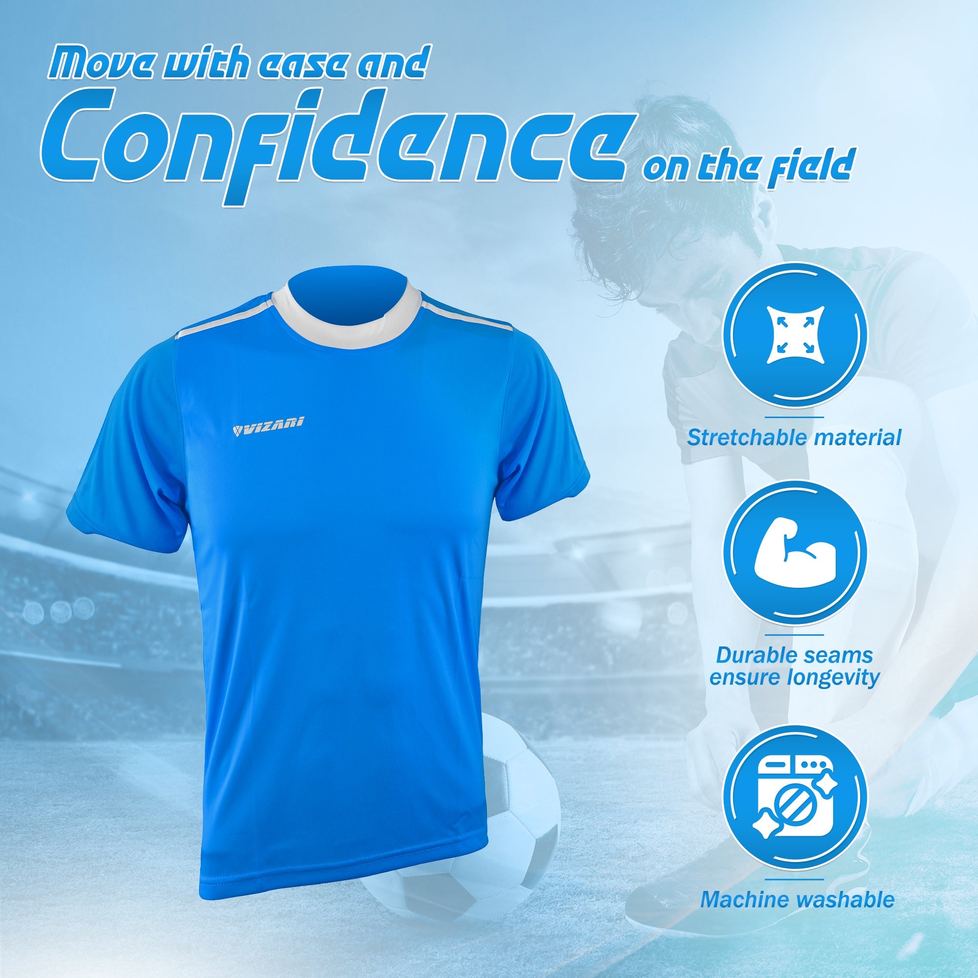 Vizari Velez Jersey – Light Blue