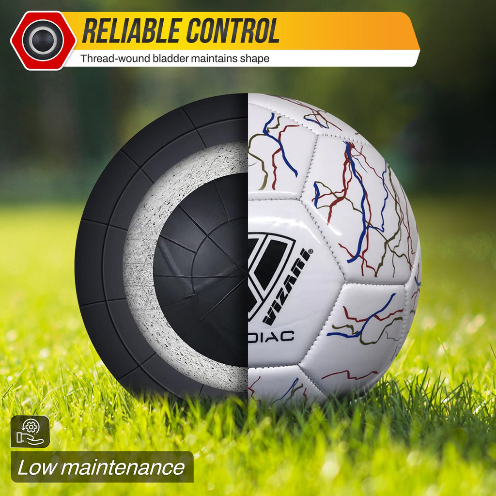Zodiac Soccer Ball-White - Vizari Sports