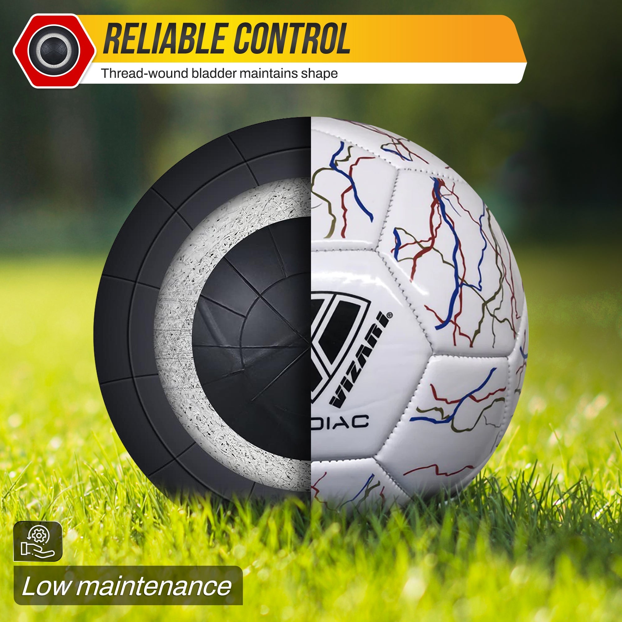 Zodiac Soccer Ball-White - Vizari Sports