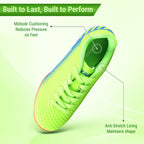Santos JR Indoor Soccer Shoes -Green/Blue - Vizari Sports
