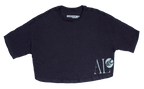 CAB W CROP ALOHA TEE BLK M