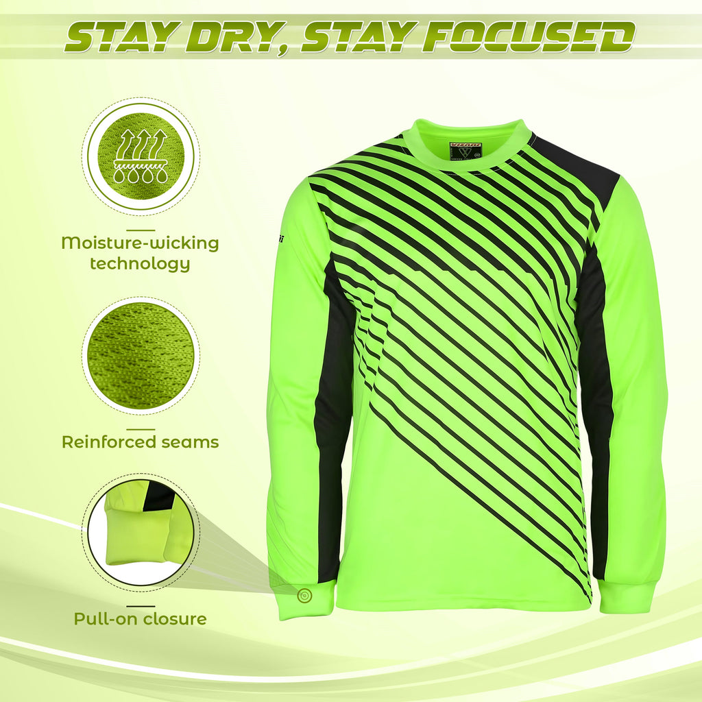 Vizari Arroyo Long Sleeve Goalkeeping Jersey – Green/Black