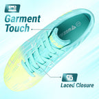 Vizari Lucia Junior Firm Ground Soccer Cleats Aqua/Lime
