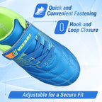 Vizari Sports Loma Velcro Youth Firm Ground Soccer Cleats - Blue/Green